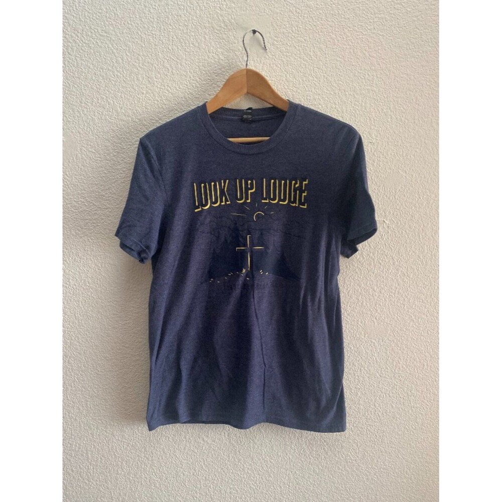 Look Up Lodge Travelers Rest SC District Made T-Shirt Men's Small Blue Color